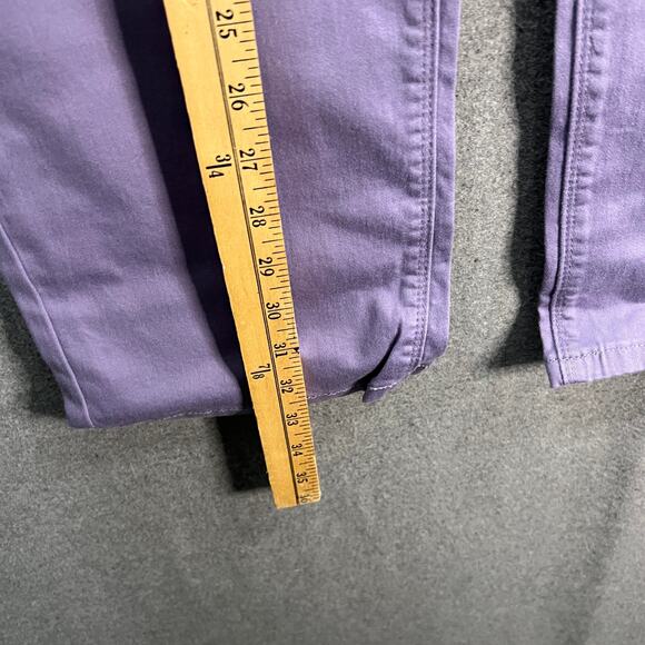 Laurie Felt Wave Denim 5-Pocket Crop Straight Jeans Dusty Lilac, Petite 14 - Picture 5 of 12